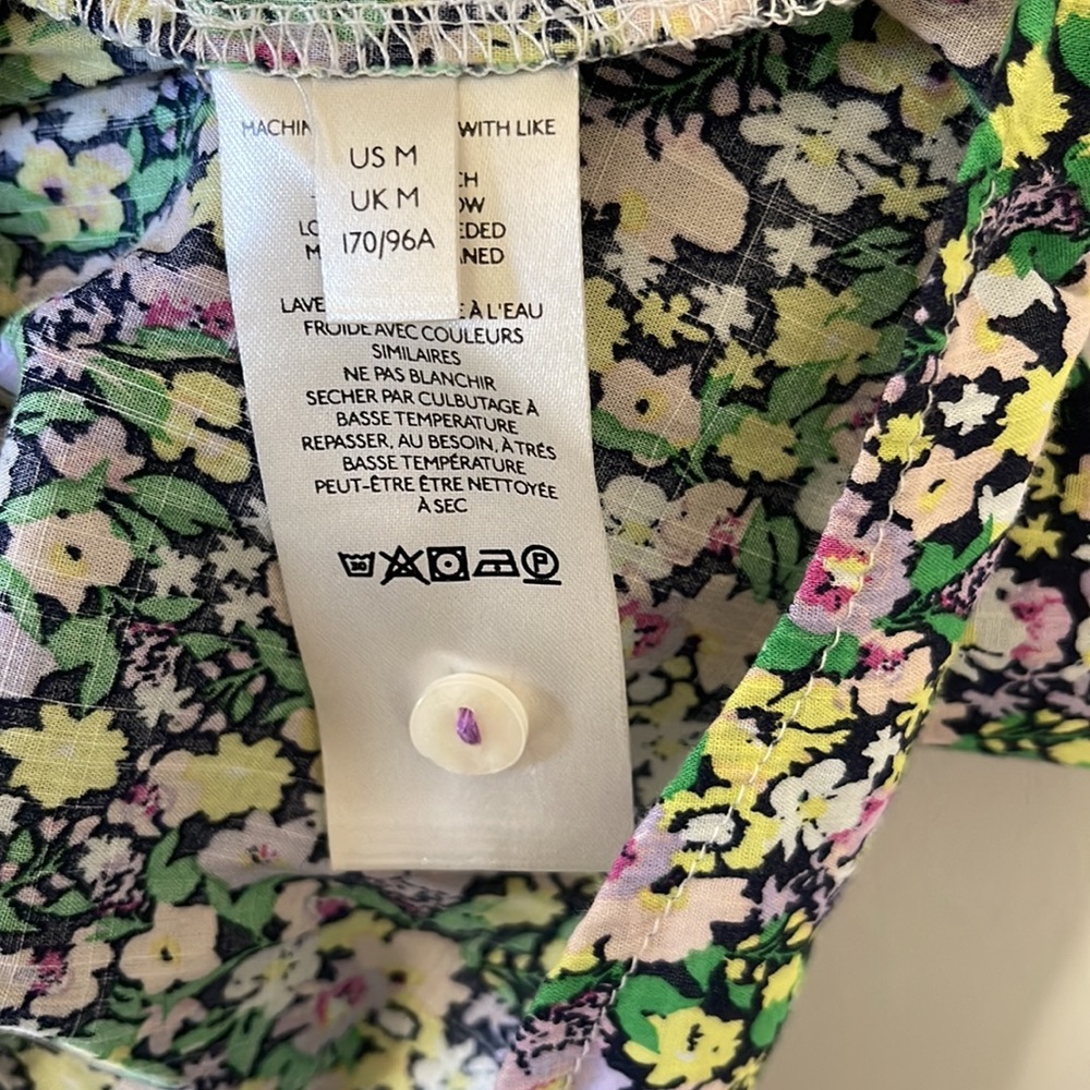 Maeve by Anthropologie floral puff sleeve blouse in medium - Picture 6 of 7